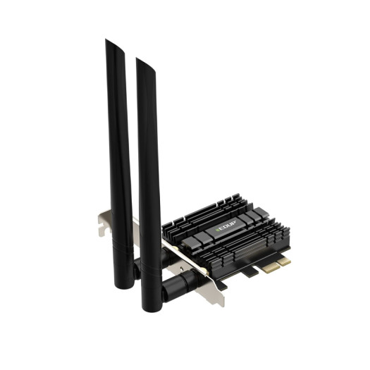 EDUP PCI-E WiFi 6 Network Card AX1800Mbps Bluetooth 5.2 Heat Sink 802.11AX 2.4Ghz/5.8Ghz Wireless PCIe Network Wi-Fi 6 Card PCI Express WiFi Adapters 6dBi Dual Band Antenna for Windows 10 64-bit - EP-9658GS  